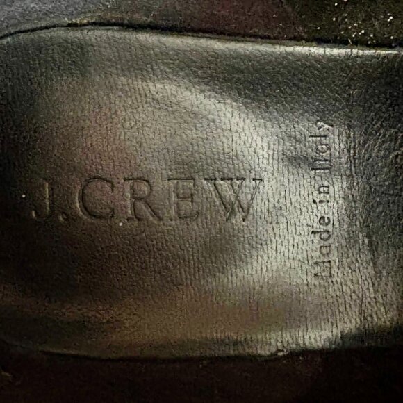 J. Crew MacAlister Suede Wedge Boots Black 9 - Picture 4 of 7